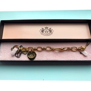 Juicy Couture Gold Heart Pendant Bracelet